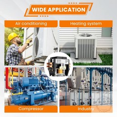 2 Pole Air Conditioner Contactor 40 Amp 220V Coil,AC Definite Purpose Contactor