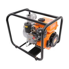 196CC Water Pump W/pipe,4l/1.06gal Diesel Powered 3600rpm Water Transfer Pump