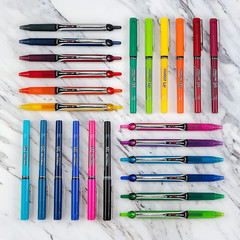 Precise V5 RT Refillable Rolling Ball Pens, Extra Fine 0.5Mm Black 2-Pack 26050