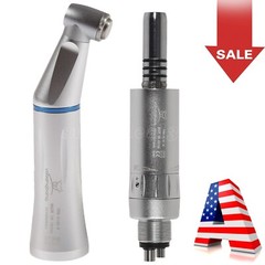 Dental Slow Low Speed Handpiece Push Contra Angle NSK Style Air Motor 4Holes WY4