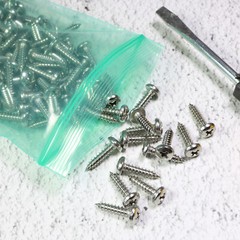 New Flat Green Plastic QuickQlick™ Bag Pouches Different QTY and Sizes