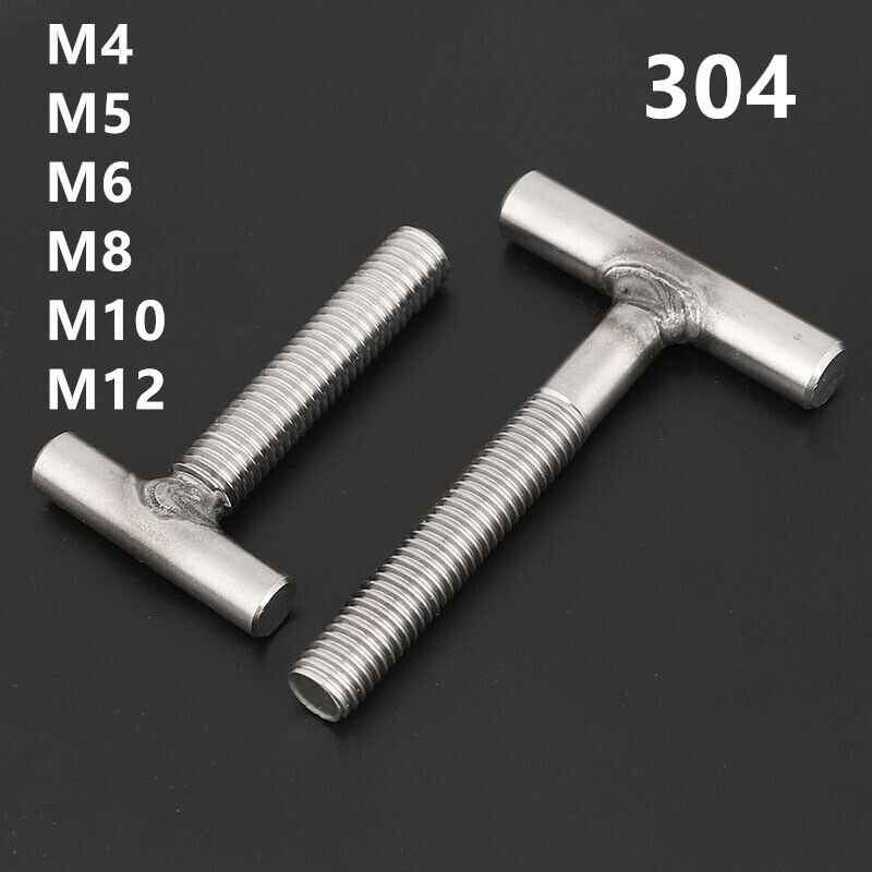 304 Stainless Steel T-Shaped Screws Welding Screws M4 M5 M6 M8 M10 M12