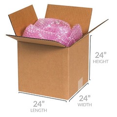 UOFFICE Cube Corrugated Boxes 24″ x 24″ x 24″ Shipping Cartons Bundle of 10