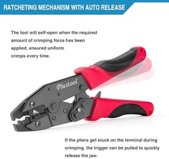 Plustool Crimping Tool for Spark Plug Ignition Wire, 8.5mm Ratchet Spark Plug…