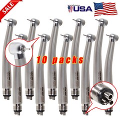 10pcs SANDENT NSK PANA MAX Style Dental High Speed Handpiece Push Button 4 Hole