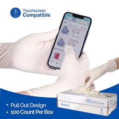 5 Mil Medical Latex Examination Gloves Disposable Powder Free White Glove 1000