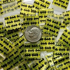 BaggiesSince1987- MINI ZipSeal DESIGNBAGS 1000PCS GREEN STAR SILVER, 👀Details🔽