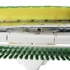 Libman Nitty Gritty Sponge Mop With Built-in Scrub Brush and Steel Handle