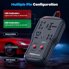 New 12V/24V Automotive Relay Tester 4PIN 5PIN Super Relay Tester Diagnostic Tool