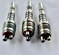KaVo MULTIflex LUX 1390 Fiber Optic 5-Hole Dental Handpiece Coupler set of 3