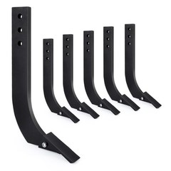 6 Packs Box Blade Shank 16″ Scarifier Shank W/ 3 Holes Box Scraper Detachable