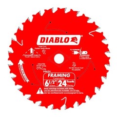 Diablo D0624A 6-1/2″ x 24-Teeth Framing Saw Blade for Wood