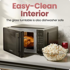Chefman Countertop Microwave Oven 0.7 Cu. Ft. 700 Watts 10 Power Levels 6