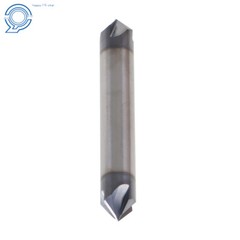 2Pc Double End 3/8″ 4 Flute 90 Degree 2-1/2″ Overall Length Carbide Chamfer Mill