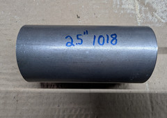 2.500″ Diameter X 4.5″ Long 1018 Cold Rolled Steel Rod, Round BAR LATHE