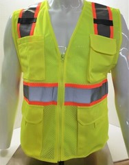 FX Two Tone High Visibility Reflective Yellow Safety Vest (XSmall-5XL)