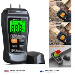 RDINSCOS Digital Moisture Meter for Wood | Moisture Detector with Firewood Te…