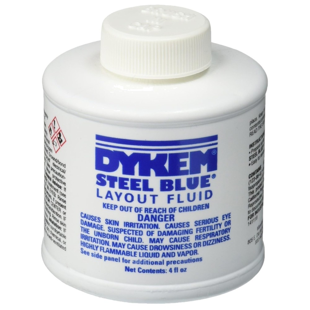 Blue Layout Fluid for Metalworking 4oz
