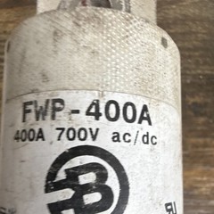 Bussmann FWP-400A 400A 700V AC/DC Current-Limiting HRC Cartridge Fuse 1PK