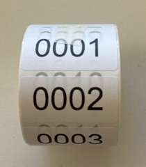 3000 Labels Consecutive Number Inventory Stickers Labels 2″ x 1″ Customize