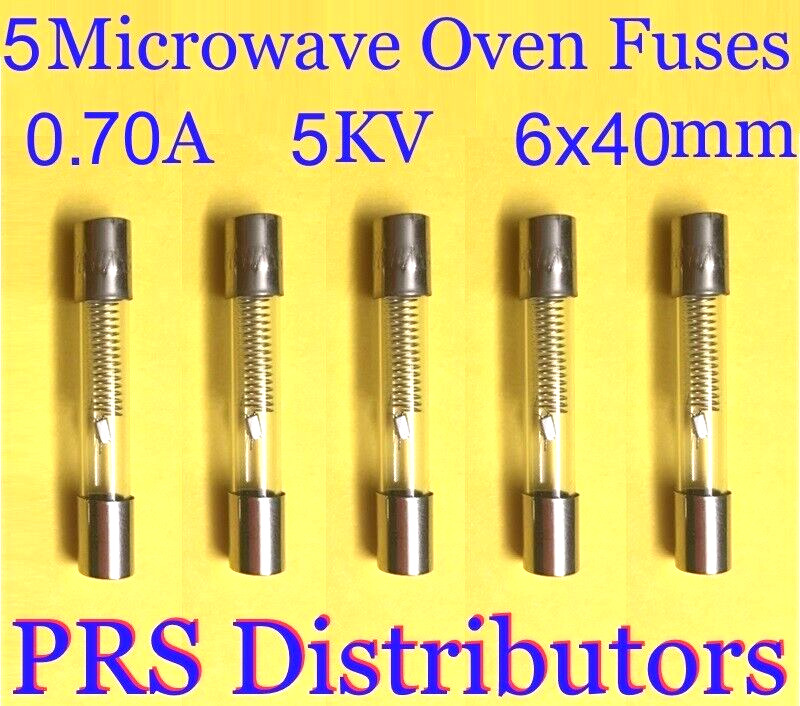 MICROWAVE OVEN High Voltage FUSES 0.70A 5KV 6X40mm 5 pieces USA SELLER