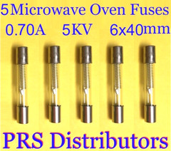MICROWAVE OVEN High Voltage FUSES 0.70A 5KV 6X40mm 5 pieces USA SELLER