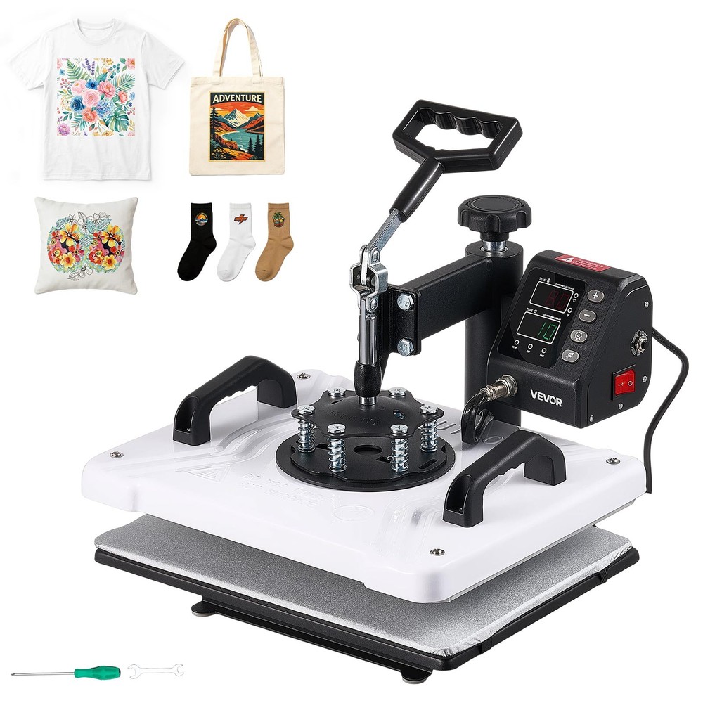 VEVOR Heat Press Machine 12 x 15 in Sublimation Press Machine for T-Shirts Bags