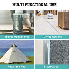 FDS Grey Duct Tape – 2x30yd – Indoor and Outdoor Use – Easy to go Version