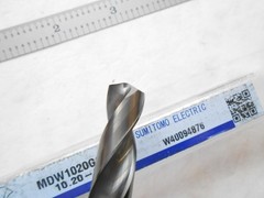 NEW SUMITOMO USA 10.20MM CUT DIA. X 41MM FL X 93MM OAL SOLID CARBIDE H.P. DRILL