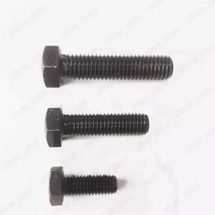 Fine Thread Black 12.9 Steel Hexagon Bolts Left Hand Thread M8 M10 M12 M14 M16