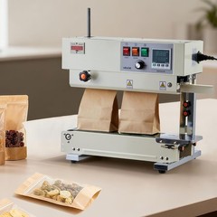 Continuous Bag Band Sealing Machine, 0.24-0.47 in Seal Width, Vertical Band S…