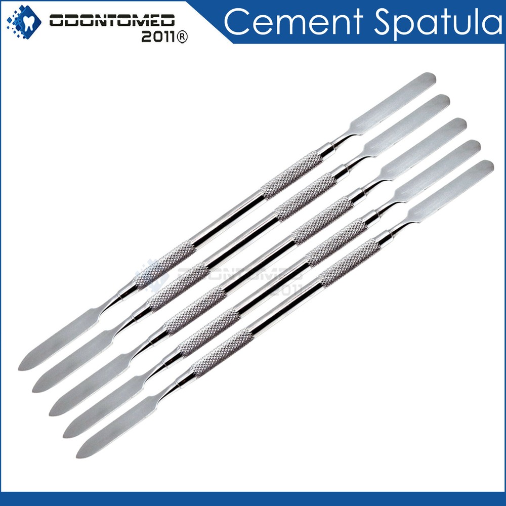 5 Pc Dental Cement Spatula Mixing Knife Stainless Steel Restorative Double Ended