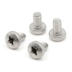 Stainless Screws for Mercedes ML 350 License Plates (Set of 4, Silver, Rear)