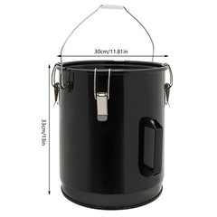 6 Gallon Grease Disposal Bucket with Leak-Proof Design and Convenient Faucet
