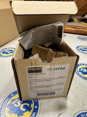 Dayton 4YFG4 unit bearing motor : Cast aluminum frame, rear/double foot mounting