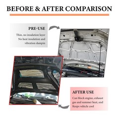 SHMZK 8 PCS Car Sound Deadening Mat, 197 mil 8.7 sqft Aluminum Foil 8