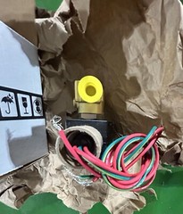 Emerson ASCO Solenoid EF8314H006, 1/4X3/64, 3way Brass, 10.1/F AC, 120/60 110/50