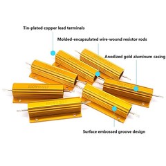 200W/300W/500W RX24 Aluminium Wire Wound High Power Resistors 0.1 ohm to 10K ohm