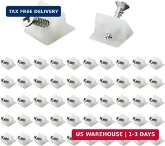 Drawer Repair Wedge Kit with Screws L‑Shaped Plastic Fasteners for Sagging Drawe