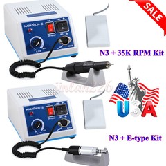 Micromotor de Laboratorio Dental para Pulido, 35,000 RPM, Tipo E con Juego Fresa