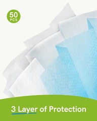 Disposable Face Masks, 3-Ply ASTM Level 3 Medical Grade, Breathable & Comfort…
