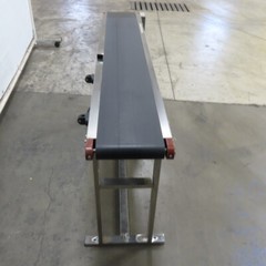 7-1/2″ Wide x 58″ Stainless Steel Variable Speed Slide Belt Conveyor 220V 1Ph