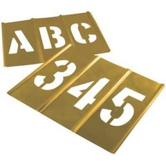 C.H. Hanson 10008 Stencil Set, Numbers, Brass, 10008
