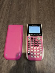 Texas Instruments TI-84 Plus C Silver Edition Graphing Calculator Pink W/Cover