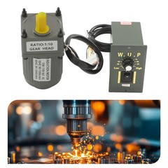 Electric AC Gear Motor Single Phase Variable Speed Controller 1:10 125RPM 110V