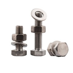 M3 M4 M5 M6 M8 M10 M12 M14-M20 GR2 Titanium Hexagon Bolts + Hex Nuts & Washers