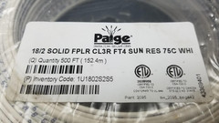 500′ 18/2 solid copper wire 500FT 18 gauge 2 conductor White PVC-red black pair