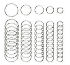 Stainless Steel Round Rings Heavy Duty Solid Metal O Ring Welded Smooth 15~150mm