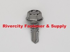 1/4 x 3/4 Hex Washer Head Self Drilling Tek Screws IHW 410 Stainless 14-14×3/4