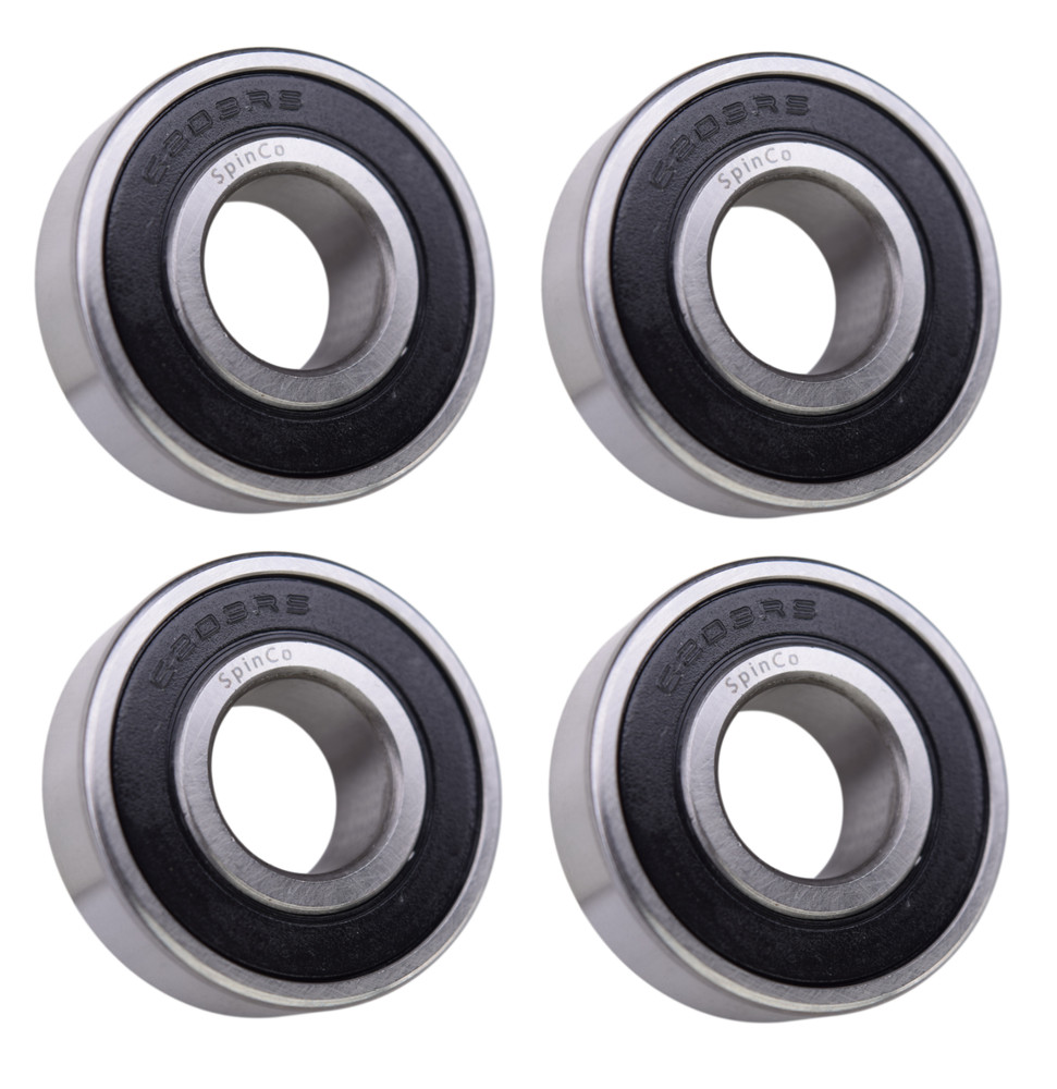 (4 Each) 6203-2RS, 6203LLU, 203PP Sealed Radial Ball Bearing 17X40X12 SpinCo